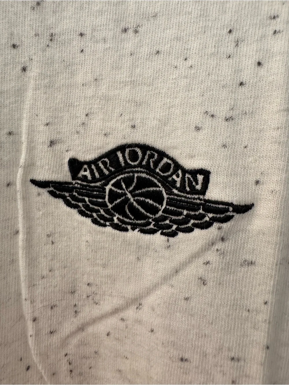 Jordan Speckled Cream T-Shirt with Black Jumpman
